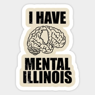 i have mental illinois ~ Its me Sticker